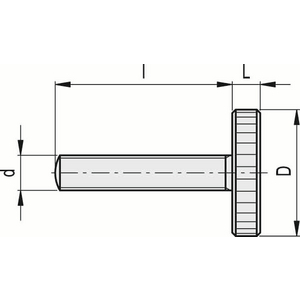 GN.29848-MANOPOLA ZIGRINATA ACCIAIO INOX DIN 653-M6-20-NI