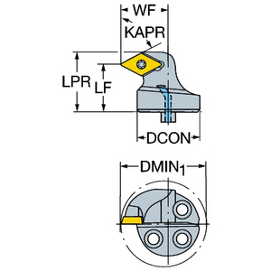 COROMANT COROTURN 107 DRAAIKOP 570-SDXCL-32-11