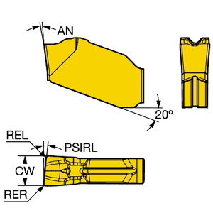 COROMANT COROCUT QD STEEKWISSELPLAAT QD-LH-0400-0502-CM 1125