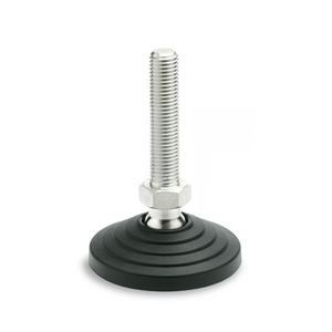 GN344.7-100-M12-43-B Esd-Edelstahl-Gelenkfuss M.Mutter, O.Gummiaufl.