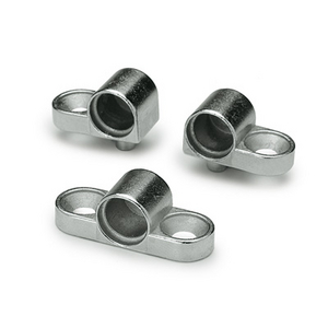 GN.32206-SUPPORTO PER PRESSORI LISCI LEGA DI ZINCO DUE ALETTE DI FISSAGGIO LATERALI GN 614.1-8-B