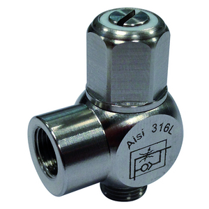 FLOW REGULATOR STAINLESS STEEL Connecting diameter 1/8