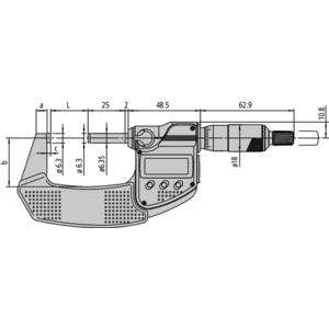 MICROMETRO DIGITALE IP65 25-50MM 293-231-30