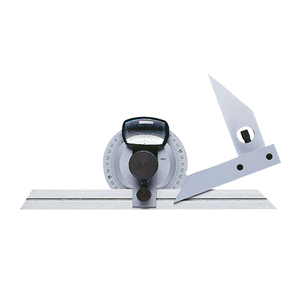 RAPPORTEUR D'ANGLE AVEC LOUPE ET VERNIER REGLE 300MM