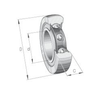 GALET DE CAME LR 6001 2RSR QMC 5 INA