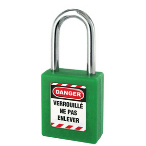 CADENAS CONSIGNATION ABS VERT ANSE INOX D4,76/H38 1CLE VARIE