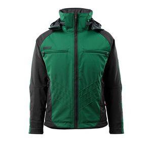 MASCOT SOFTSHELL JACKET DARMSTADT GREEN BLACK M XS