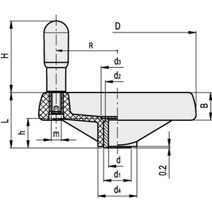 78622-R - VOLANTINO A RAZZE TECNOPOLIMERO IMPUGNATURA GIREVOLE VRTP.125+I-A14