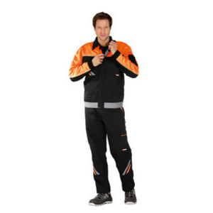 2411062 Visline Bundjacke schwarz/orange/schiefer Gr. 62