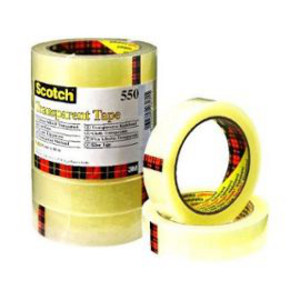 NASTRO ADESIVO SCOTCH 550 TRASPARENTE, 19 MM X 66 M, 8 ROTOLI 7100194347
