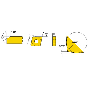 COROMANT ISO DRAAIWISSELPLAAT CNGX1204L025-18AXA 7025