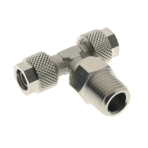MALE TAPERED ORIENTABLE TEE  5/8-1/4R