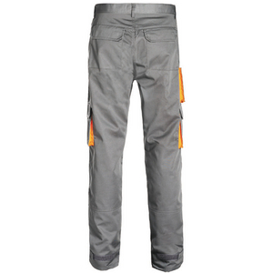 PANTALON PADDOCK GRIS/ORANGE T.52/54 COT/POL 245G/M2