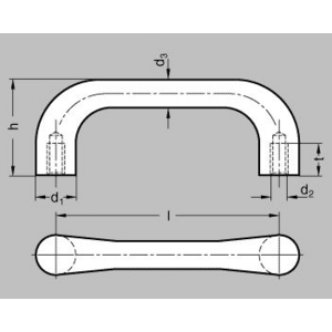MANIGLIA GN 225-20-BL