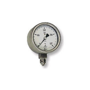 MANO BOITIER INOX 63MM SEC 1/4 IX VERTICAL -40/0 MBARS VERRE