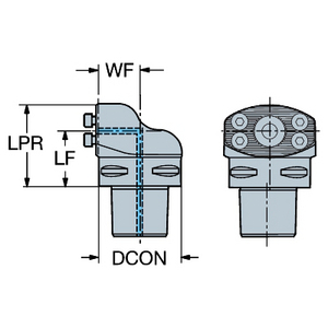 ADAPTATEUR COROMANT CAPTO VERS COROTURN SL70