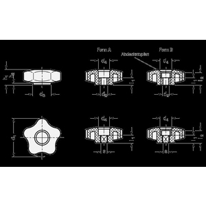 GN5331-63-M10-A Sterngriff ohne Kappe
