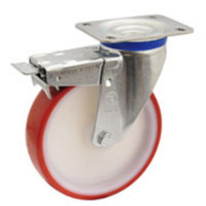 RUOTA 60 200X50 POLIURETANO NUCLEO POLIAMMIDE 6 SUPP. ROTANTE PIASTRA M FRENO ANTERIORE 606826