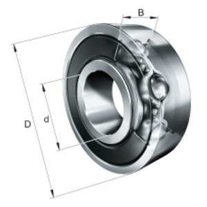 SKF 6202-2RSH/LHT23 KOGELLAGER EENRIJIG