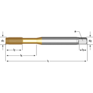 Machine tap M8x1.25mm DIN2174