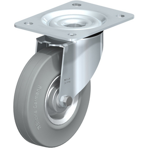 L-V 140R-SG Lenkrolle spurlos grau