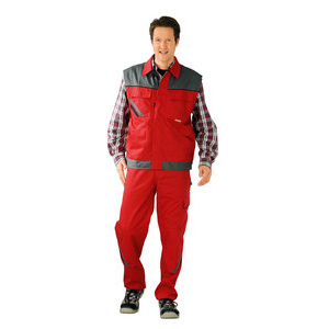 2366040 Highline Arbeitsweste rot/schiefer/schw. Gr. XS