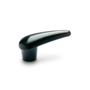 36221 - MANIGLIA A LEVA DUROPLASTO BOCCOLA IN OTTONE FORO CIECO QUADRO M.180/80 B-7X7