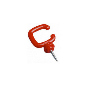 CROCHET A VIS FERME D.8/10MM POLYAMIDE ROUGE