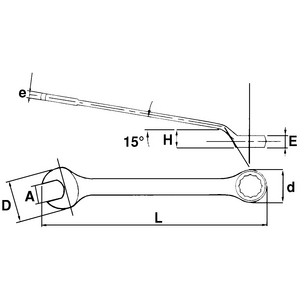 CLE MIXTE LONGUE 53-10 L