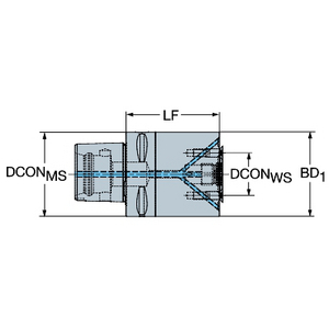 ADAPTATEUR COROMANT CAPTO VERS MANDRIN AV VIS D ENTR.