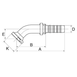 20GS16FLH45 GS Armatur GATES, B-Maß 120 mm