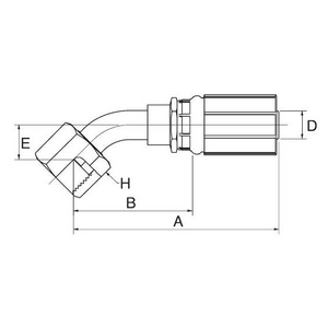 16GS20FFORX45S GS Armatur GATES, B-Maß 107,6 mm