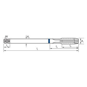 TARAUD M12X1,75 6HX GUN T117 VA DIN376 B PM-V3 TICN