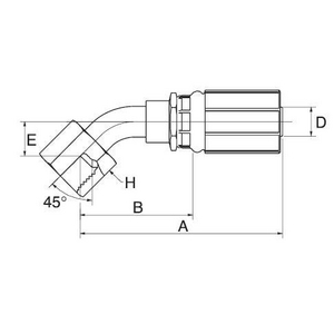 6G6FSX45 G Armatur GATES, B-Maß 41,6 mm