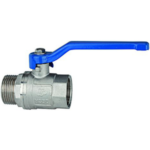 335.06-E Kugelhahn »valve line«, Handhebel blau, MS vern., IG/AG, G 1