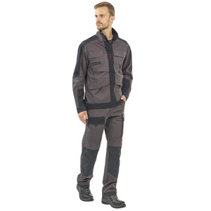 BLOUSON CHARCOAL/NOIR 3ATTUP T4 SERGE 65/C 35/P 250GR