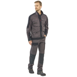 BLOUSON CHARCOAL/NOIR 3ATTUP T4 SERGE 65/C 35/P 250GR