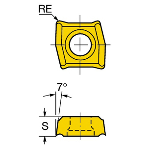 COROMANT CORODRILL 881 WISSELPLAAT 881-03 03 08M-C-GM1 1144