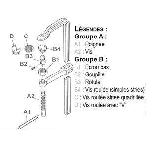 SERRE JOINT 500MM SAILLIE 120MM SECTION 27X13 MM MI LOURD