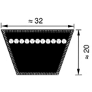 COURROIE 32X20 LI 3350 LP 3425 D132