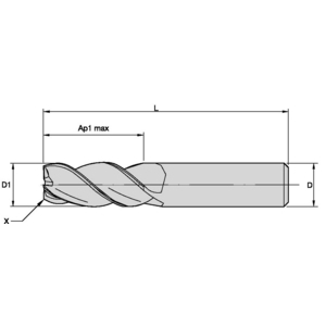 3048489-SC-END MILL,45GR.,Z3,D.2,5 322806-000025 K30F-TICN