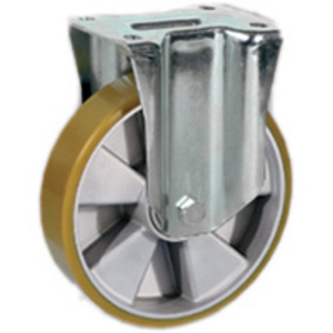 RUOTA 65 125X35 POLIURETANO TR NUCLEO ALLUMINIO SUPP. FISSO NL-M 658203