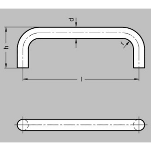 ELESA+GANTER BEUGELGREEP AANLASUITVOERING GN 425.3-12-200-NI