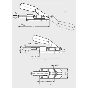 GN842-70-AS Schubstangenspanner für Druck- und Zugspannung