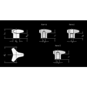 GN5345.4-50-M10-D Edelstahl-DreiSterngriff (A4)