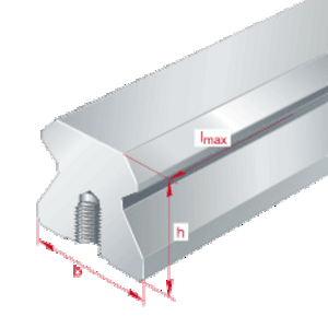 TSX65-E-U-G2/1300-50/50 Rollenführungsschiene