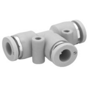 T-CONNECTOR, SERIES QR1, VERSION RTK, PNEUMATIC PORTS EXTERNAL D. 10MM 2121110000