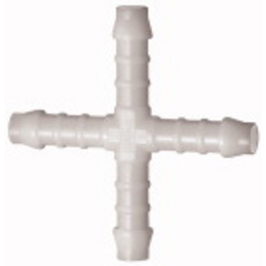 37.112 Kreuzverbindungsstutzen, für Schlauch LW 6 mm, POM