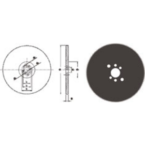 Metal slitting 315.0mmx2.5mm DIN 1837