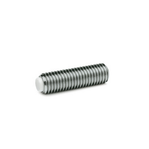 GN.13966-VITE DI PRESSIONE PUNTALE IN OTTONE O TECNOPOLIMERO ACCIAIO INOX GN 913.5-M6-32-MS